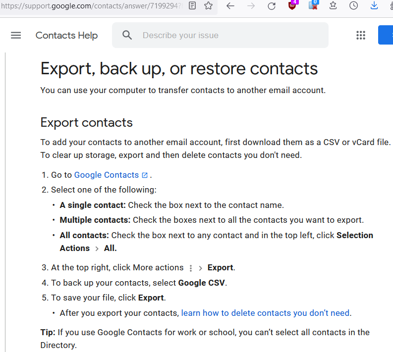 export google contacts 2023-11-27 SP9Q