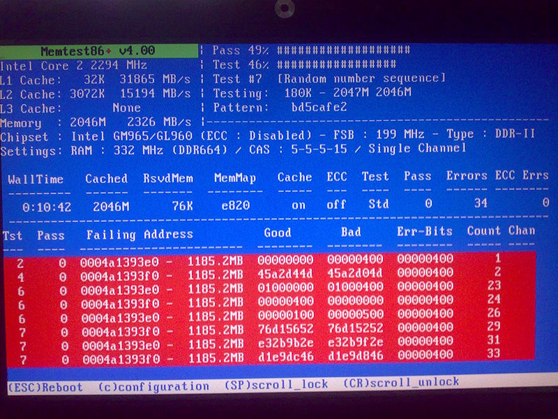 memtest86plus screen