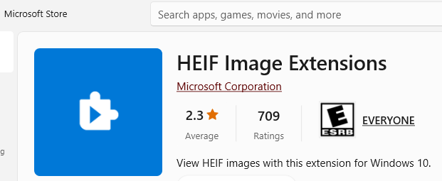 ms HEIF Image Extensions 2024-01-31
