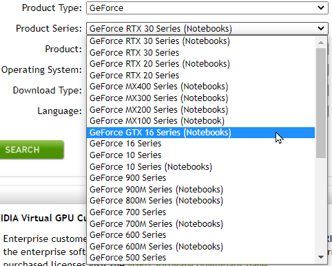 nvidia driver download menu 2021-05-13 tfzMF