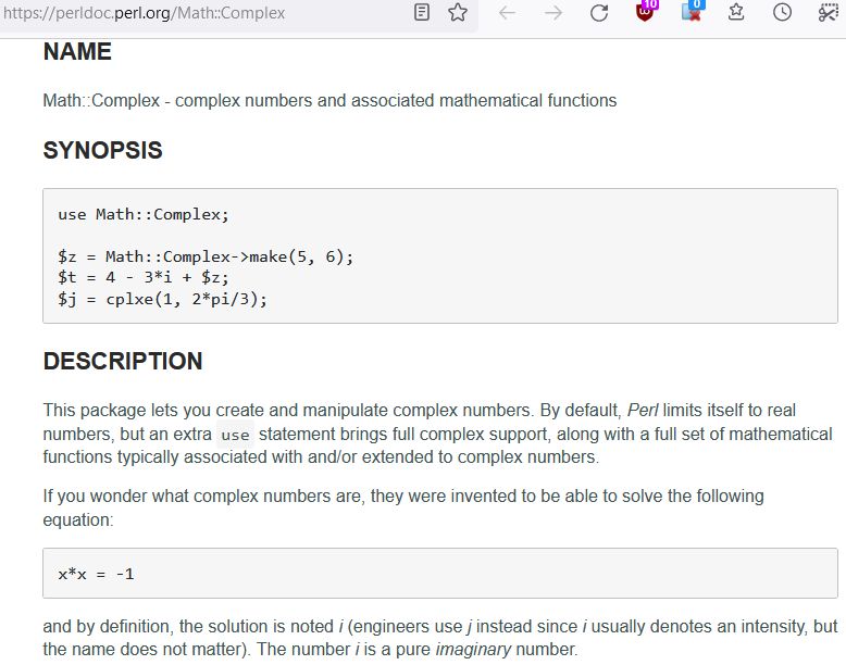 perl complex numbers 2022-08-02 SdCzG