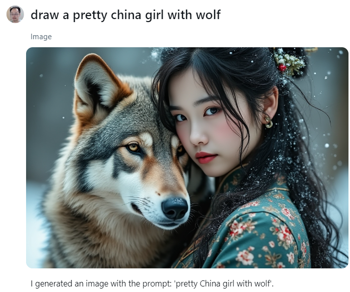 china girl with wolf 2024-08-28 Ptqwh