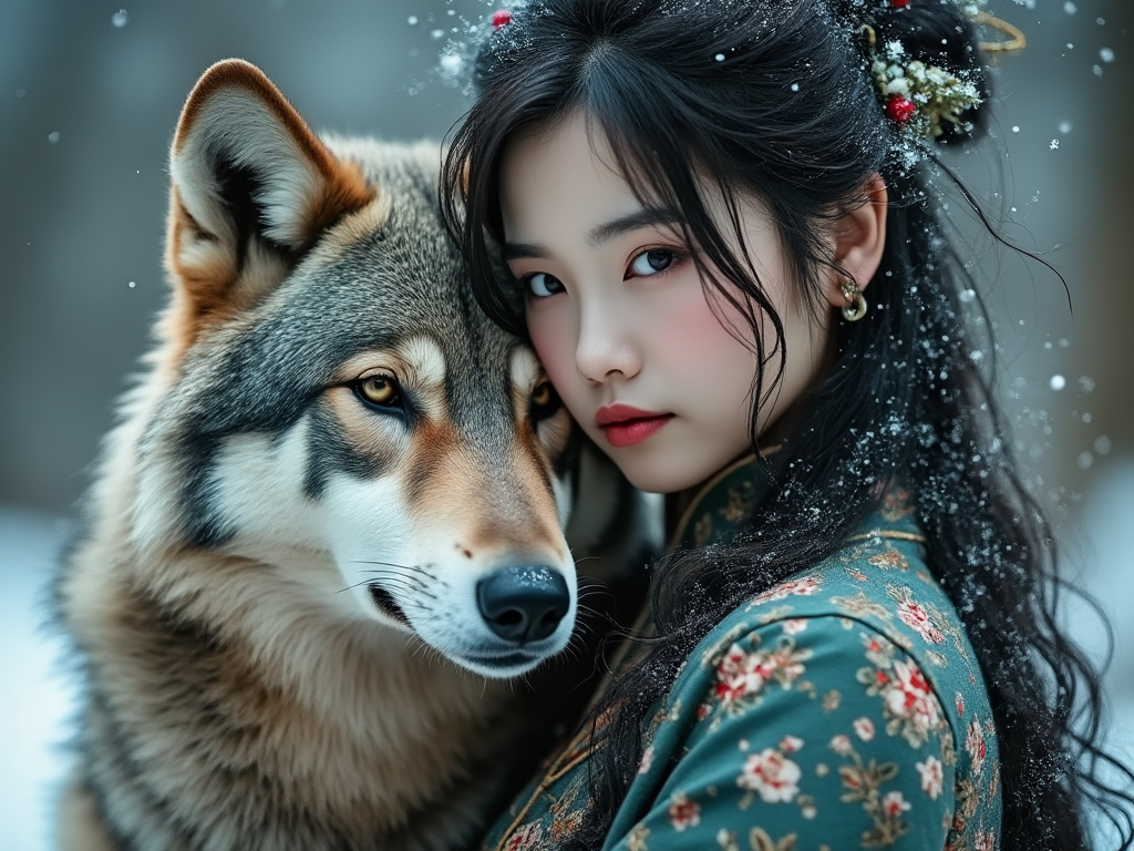 china girl with wolf 2024-08-28 jm8KQ