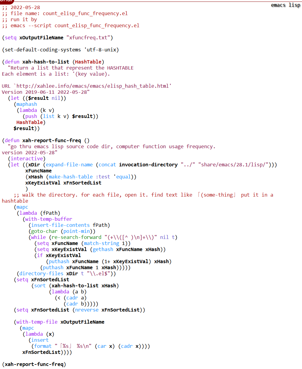 count elisp func frequency 2022-05-28 9rxVF