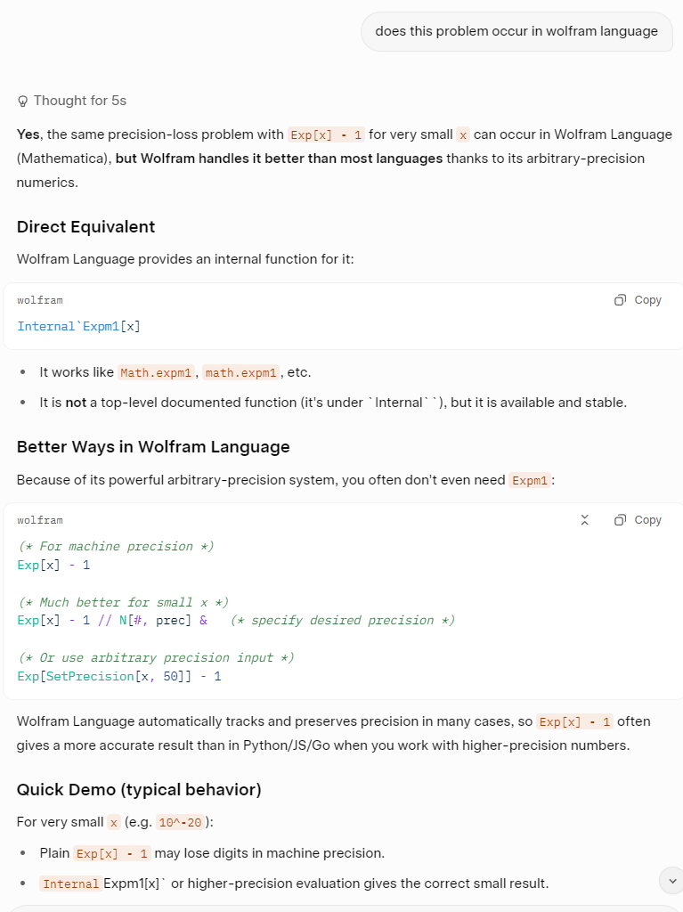 expm1 Wolfram language 2026-07-07 33d1a ll