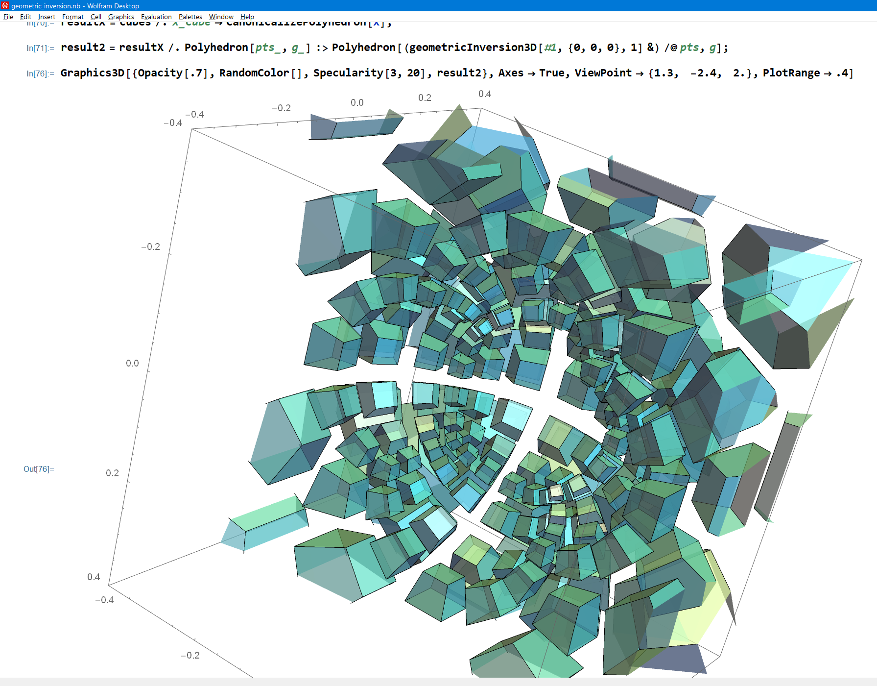 geometric inversion cube grid 2021-08-01