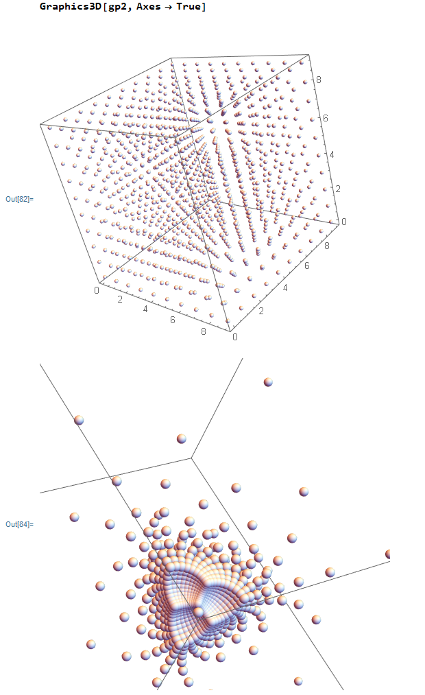 geometric inversion grid points as sphere 2023-02-21 ShnwF