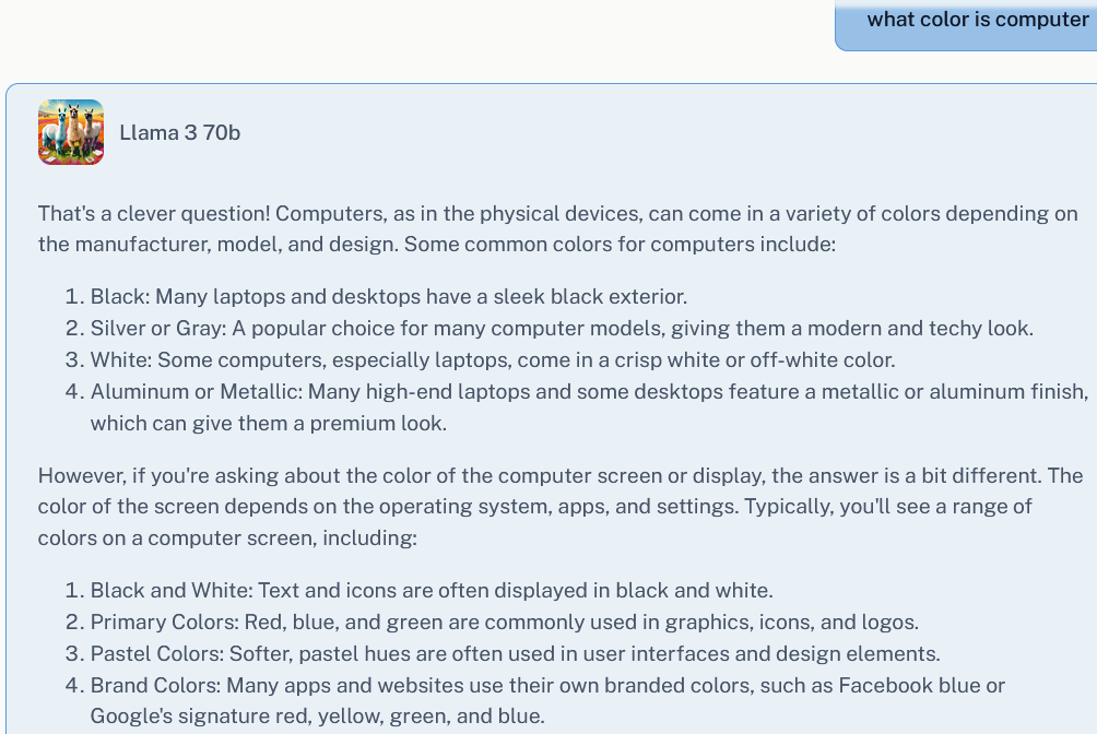llama ai chatbot color 2024-05-13