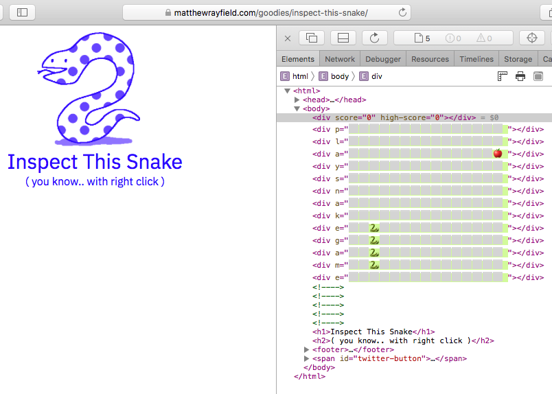 snake game in browser console matthew ray field 2019-11-01 fy375