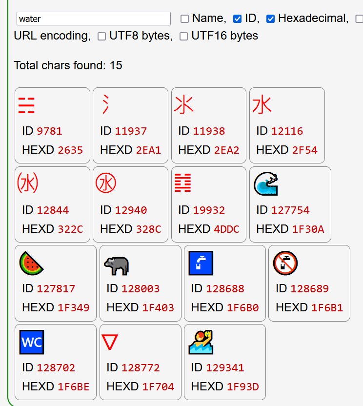 unicode search 2024-08-30 QhX5r