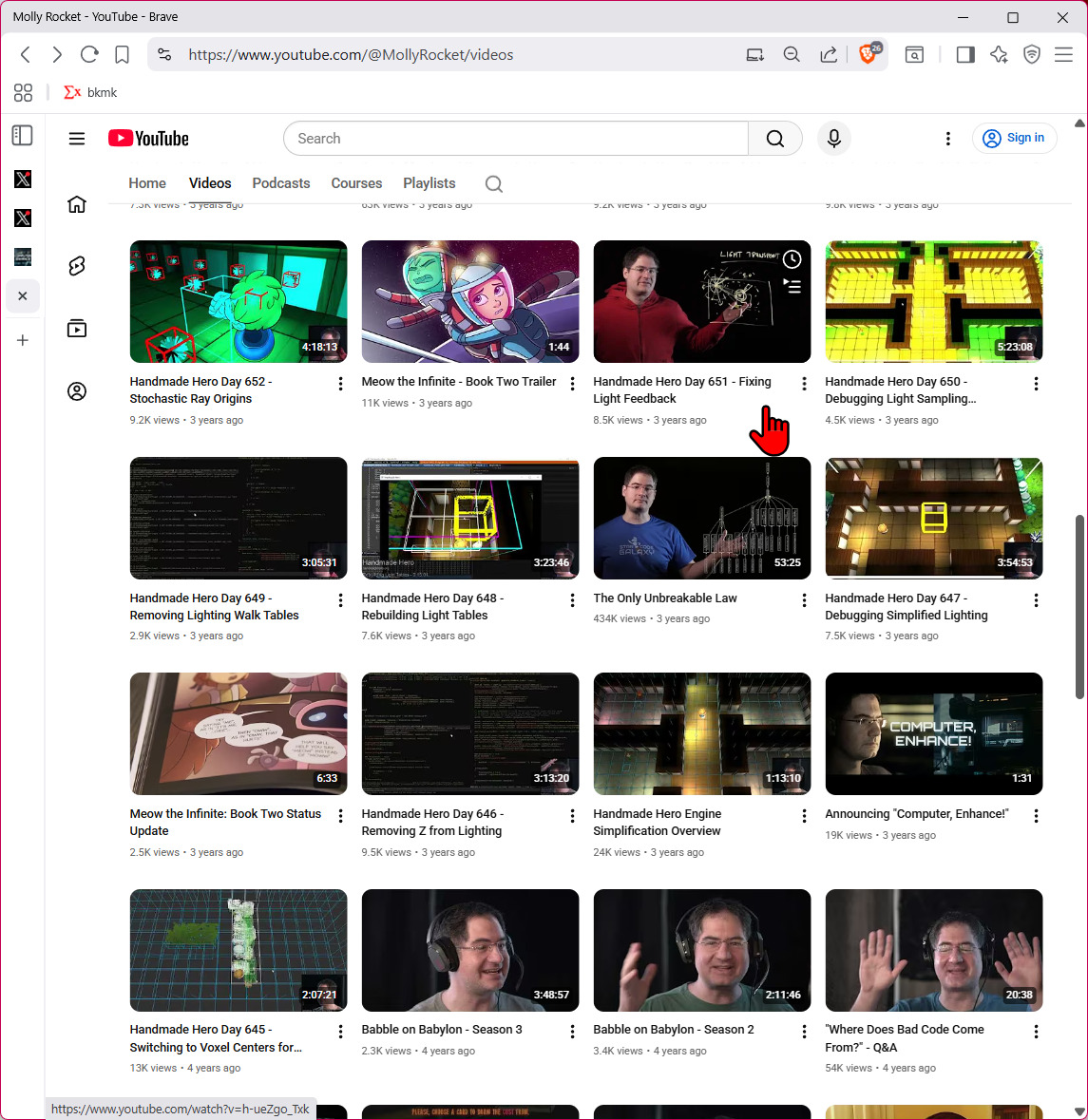 xah ep742 molly rocket