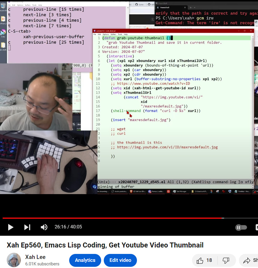 xah talk show 2024-07-07 2g85
