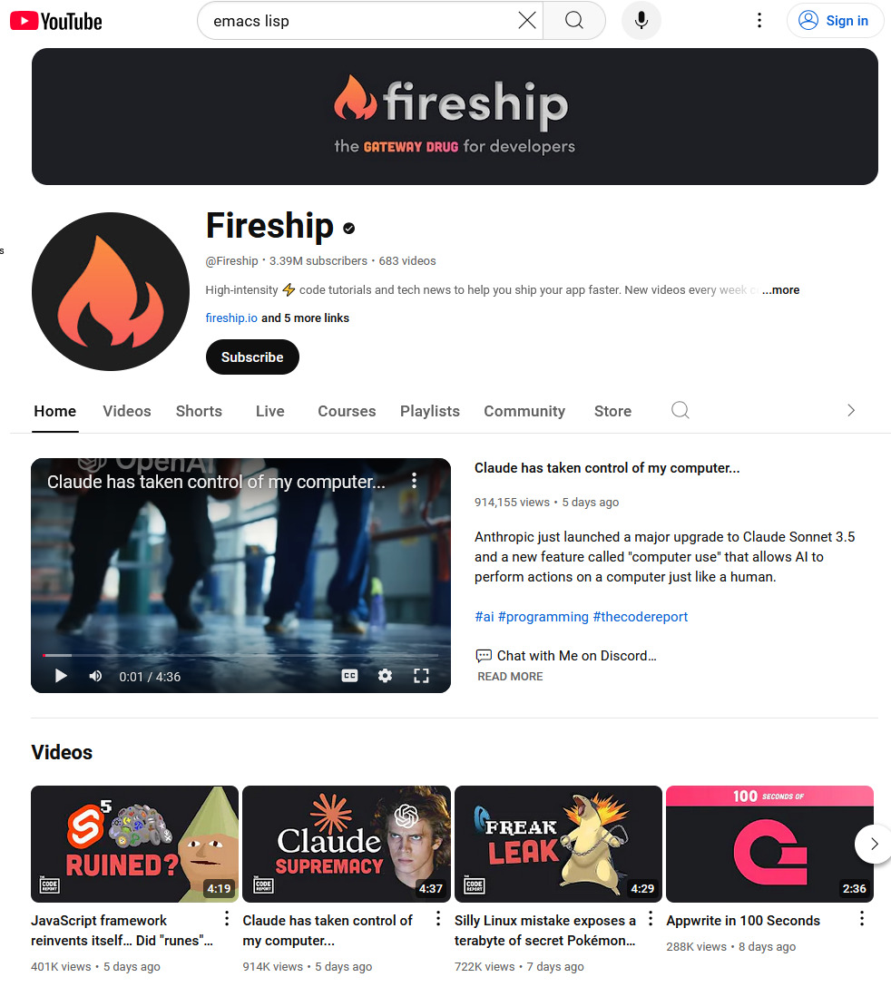 xah talk show 2024-10-29 fireship 123835