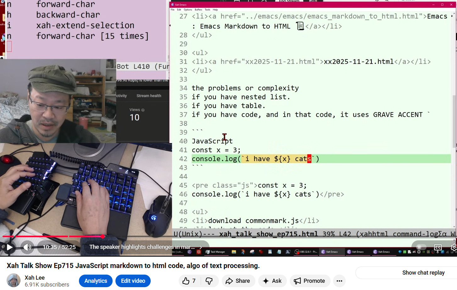 xah talk show ep715 s9JFt