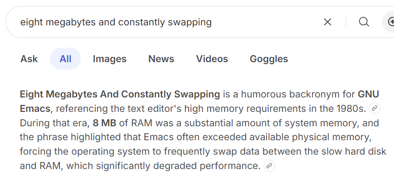 xts ep796 emacs 8 megabytes 2026-06-21 38bd7 ll