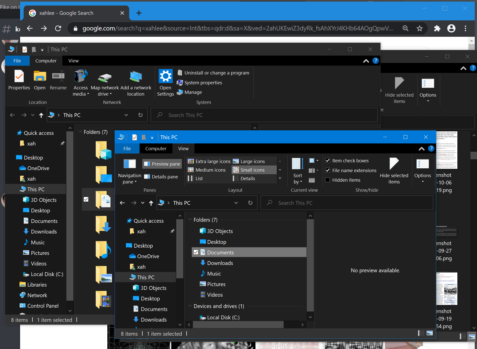 Windows 10 flat UI 2020-11-09