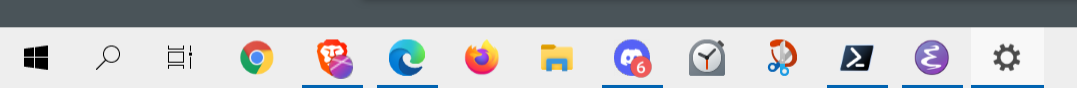 Windows 10 taskbar 2021-06-07 fbQXj