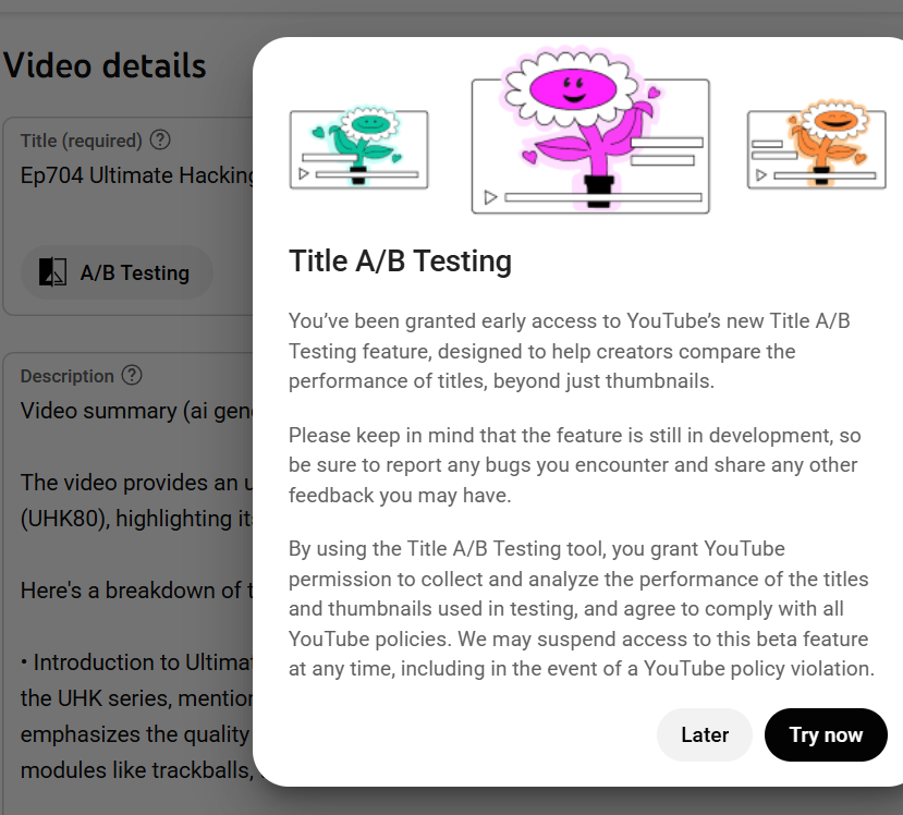 YouTube clickbait experiment 2025-10-21 11d8c