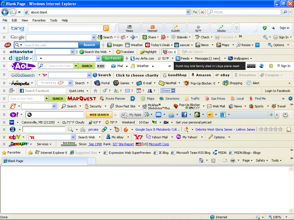browser toolbars ie8 2009 G4fhz