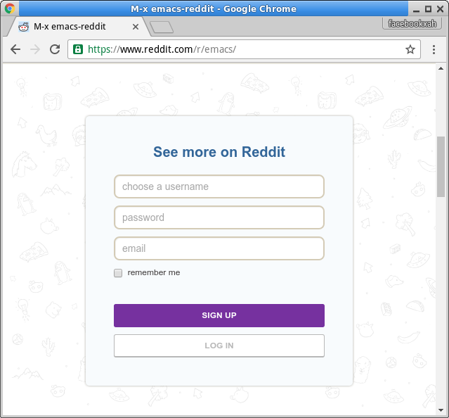 Reddit greed login popup block content