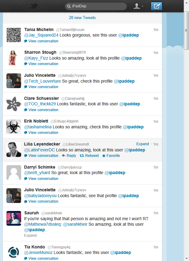 twitter coversation spam ipaddep 2012-03-24