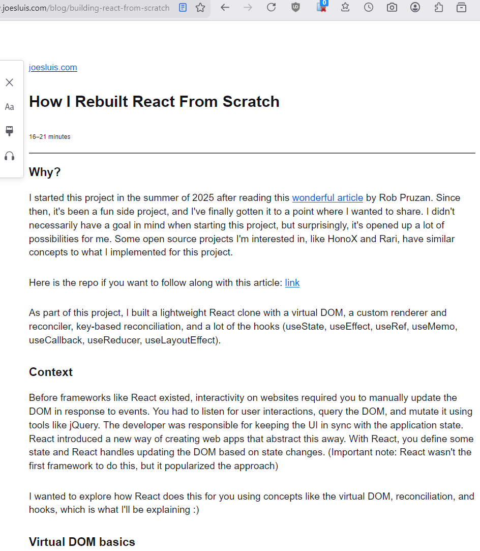 Joe Sluis react 2026-03-27 14db2