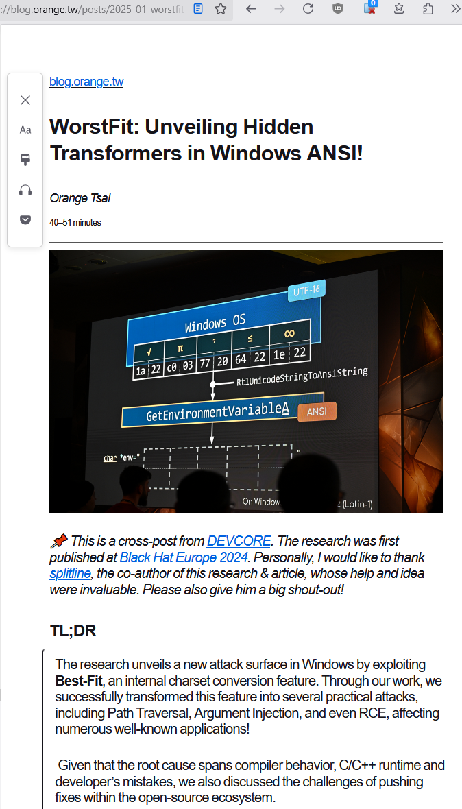 WorstFit win hack ANSI 2025 2014d
